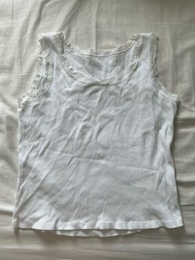 Lace Trim Tank Top